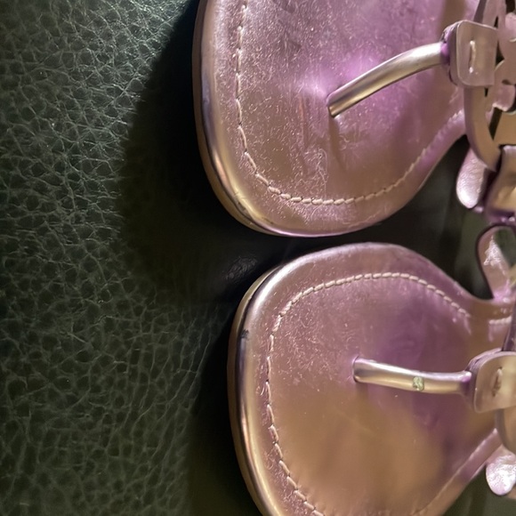 Tory Burch Purple Metallic Sandals never worn - Picture 2 of 6
